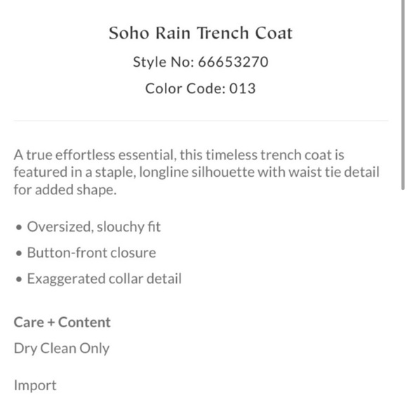 NWT Free People Soho Rain Trench Coat Z488 - Picture 6 of 6